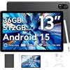 Blackview MEGA 8 Android 16 Tablet 13 Pollici,36GB RAM + 512GB ROM (TF 2TB),Octa Core T620 2.2GHz,50MP+13MP,2K FHD/90Hz,Doppio SIM 4G LTE+5G WiFi Gaming Tablets,11000mAh/18W,Widevine L1/AI/GPS/Pen