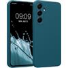 kwmobile Custodia Compatibile con Samsung Galaxy A55 5G Cover - Back Case per Smartphone in Silicone TPU - Protezione Gommata - Petrolio Matt