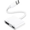 LQIESDD Adattatore da USB C a HDMI, Adattatore da Tipo C a HDMI 4K Convertitore Schermo per Sincronizzazione Audio e Video Compatibile con iPhone 15,iPad,Samsung Galaxy S24,MacBook Pro/Air,Huawei P40/P30 ecc.