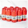 Hofer Friedlicht Set di 12 luci a olio per composizione, misura grande n. 7 [rosso] circa 96 ore, durata di combustione, luce per lanterna funeraria, luce per cimitero