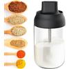 WSAMJIN Barattoli per Spezie, 250ml Barattoli In Vetro per Spezie con Coperchio e Cucchiaio, Vasi Condimento Trasparente Contenitore per Caffè con Cucchiaio per Zucchero, Sale, Pepei, Capsicum