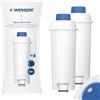 Wessper Filtro Acqua Macchina da Caffè, Ricambio Filtro per Macchina da Caffè DeLonghi DLSC002, SER3017, ECAN, ESCAM, ETAM, SECAM, Serie S, Cartuccia Filtro Acqua Data - 2 Pezzi