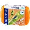 Curaprox Ortho Travel Set | Apparecchi Ortodontici E Igiene Orale Da Viaggio | Spazzolino Ultra Morbido + Dentifricio Sbiancante | Set Compatto Per L'igiene Ortodontica