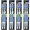 REACH Essential Care Interdental Medio Spazzolino, Confezione Doppia x 4, Testa piena Hard Setole Spazzolini manuali, Varietà di colori Multipack, Quotidiano Orale Smalto Cure odontoiatriche