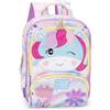 Franco Cosimo Panini MOFU MOFU - Zainetto Bambina Ufficiale Mofu Mofu, Ideale per Asilo e Tempo Libero, con Spallacci Imbottiti, Retro e Fondo Termoformati, con Pratiche Chiusure a Zip, 23x30Hx10 cm, Lilla