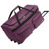 MONZANA® Borsone da Viaggio Trolley XXL 85x43x44cm con Ruote 160L Funzione Borsa Turista Manico Telescopico Bagaglio a Mano Grande Morbido in Tessuto