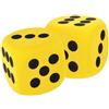 JOINPAYA Set Di 2 Grandi Dadi in Schiuma Eva Da 6 Cm Per Bambini Dadi Decorativi Per Attività Educative e Giochi Di Gruppo e Leggeri Per Feste e Insegnamento Interattivo