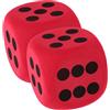JOINPAYA 2pezzi Dadi in Schiuma Colorati Grandi Per Ragazzo Dadi in Eva Per Giochi e Attività Didattiche Set