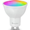 Nanoleaf Lampada LED opaca GU10 - 1 lampadina RGBCW dimmerabile, sincronizzazione dello schermo, 400 lumen, app WiFi Blutooth, controllo vocale (Compatible con Alexa, Apple Home)