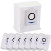 Alloytool Set di 8 sacchetti per aspirapolvere Ecovacs Deebot T10 Plus | Ecovacs Deebot X1 Plus - Stazione di aspirazione per robot aspirapolvere, grande capacità, 3,2 l, pezzi di ricambio monouso