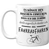 Stuff4 Regali bici per uomini e donne, Tazza in ceramica premium da 325 ml | In realtà pensare che io Ans Ciclismo, Regali divertenti per ciclisti, motociclisti, mountain bike