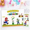 SLIDE 20 Tovagliette compleanno personalizzate con nome + portaposate con tovagliolo - Tovagliette per festa bambini
