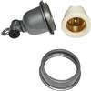 VISIYUBL Portalampada a T E40 Supporto for Lampada Impermeabile Resistente alle Alte Temperature Vite in Ceramica Base for Lampada E27 for Lampadina for Riscaldamento agricolo(E40)