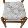mauro Cuscini sedie Cucina Set 4 - colore grigio - Tessuto Jacquard Matelasse' - con Alette - con Zip - 40X40 cm