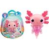 Bizak Animagic Axolotl Animale domestico elettronico e luminoso, rosa + 4 anni, gioco sensoriale & esperienza tattile, corpo estensibile, flotta & bagliore in acqua (64550393-2)