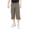 Ben Creek - Pantaloni Capri da uomo per il tempo libero - Bermuda per tutti i giorni e le vacanze - Pantaloni da trekking con cerniera a 3/4 con elastico in vita - Cargo corto con tasche multitasche
