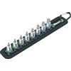 Wera, Belt 2 Kit Kit Zyklop di inserti-bussola per viti ad esagono cavo, con attacco da 1/4, con funzione di ritegno, 8 pezzi
