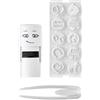 COLOP Set Little Nio con 10 Motivi di Stampa, Timbro Cavalli, timbro con stampe intercambiabili a tema equitazione, tampone grigio- Ideale per Compleanni tema cavallo, regali cavallerizze, equitazione