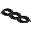 BRILONER - Set 3 GU10 orientabili, senza lampadine, installazione facile, ideale per cucina, soggiorno o corridoio, Ø80x22 mm, foro Ø68x30 mm, Nero