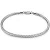 Dankadi Bracciale Chopin sottile 2 mm in 925 argento, catena a maglia fine con drago, chiusura punk hip pop, serpente dorato, regalo gioielli compleanno uomo donna