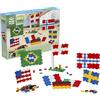 PLUS PLUS Plus-Plus - Kit scoperta Bandiere del mondo da 700 pezzi - Gioco di costruzione - PP3932