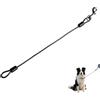 Nevoluxer Guinzaglio Addestramento per Cani in Cavo d'Acciaio Rivestito Antimorso Guinzaglio Retriever per Cani Resistente per Educazione e Passeggiate 48cm