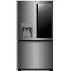 LG SIGNATURE LSR100 Instaview Door-in-Door Frigorifero Multidoor 4 Porte Total No Frost, 643 l, Wi-Fi, Tecnologia Door & Linear Cooling, Dispenser con Allaccio, Compressore Centum System, Inox