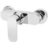 MEKOTRIN Miscelatore Doccia Esterno Con Valvola In Ceramica, Rubinetto Doccia Da Muro, Miscelatore Per Doccia Cromato Con Bocca G 1/2, Acqua Calda E Fredda