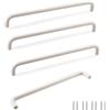 SPDYCESS 4 Pezzi Maniglie per Mobili Bianco, Maniglia per Armadio Cassetto, Maniglie Cucina per Armadi Porta Bagno, Distanza Tra i Fori 224 mm