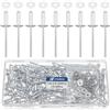 JTAREA 250 Pezzi Rivetti Ciechi in Alluminio 3,2 × 10 mm con Rondelle Rivetti Pop Ciechi Ribattini Rivetto Aperti Blind Rivets (Argento)
