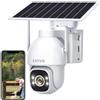 CAYVIS 2K 4G LTE Telecamera Esterno con Sim,Batteria 16000mAh Pannello Solare 8W, 24/7 Registrazione AOV 4G Telecamera Solare NO WIFI, Tracking Persone,Visione Notturna 30M, Audio Bidirezionale