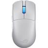 ASUS ROG Harpe II Ace, Mouse Gaming Wireless, Sensore Ottico AimPoint Pro 42K, Polling 8K, Tasti Ottici, 5 Pulsanti Programmabili, Progettato per Giochi FPS, Solo 48 g di Peso, Simmetrico, Bianco