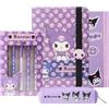 Get Trend Hello Kitty Sanrio Kuromi Set Cancelleria con Quaderno Diario Penna a Sfera Astuccio Matite Stickers Anime Materiale Scolastico e Ufficio (Viola Kuromi)