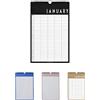 Design Letters 2024 Planner | Mensile Agenda 2024 | Ideale da Usare come Calendario 2024 | Agenda Mensile a Strappo 25x39 cm | Pianificatore da parete come Academic Planner, Pianificatore annuale