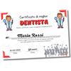 Auguriando Biglietto Auguri Laurea idea Regalo Laureata simpatico Gadget Laureato per la festa della dottoressa dottore biglietti auguri umoristici grandi formato in italiano (Dentista Uomo)