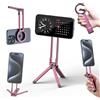 ULANZI MA30 Supporto magnetico cellulare, Treppiede smartphone in alluminio, Mini treppiede pieghevole,Treppiede da tavolo tascabile e portabile, Compatibile con iPhone 17 16 15 14 13 Magsafe, Rosa
