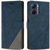 Custodia Portafoglio XINNI Per Realme C33 4G – Pelle PU Antiurto, Con Slot Carte E Supporto, Blu - 2