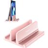 VAYDEER Supporto verticale per laptop, supporto verticale 3 in 1 salvaspazio per posizionamento verticale, compatibile con MacBook Air, MacBook Pro, iPad, tablet notebook fino a 17,3 pollici, bianco