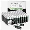 avmzvo batterie AA 80 pezzi, LR6 batteria alcalina 1,5 V, a lunga durata, potente, può essere utilizzata per giocattoli, sveglie e altri dispositivi elettronici【10 anni di garanzia】