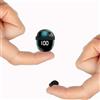 MSHUKCOE SK18 - Auricolari in-ear ultra piccoli, senza fili, invisibili, con Bluetooth, comodi, con microfono, adatti per tutti i tipi di orecchie, auricolari stereo IPX5 impermeabili (nero)
