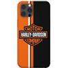 SUPER FABRIQUE Custodia in silicone morbida trasparente per Apple iPhone stampata in Francia, Harley Davidson Orange (iPhone 13 Pro Max), CO HD9