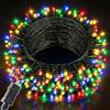 Meision Luci di Natale da Esterno 20M/200 LEDs Catena Luminosa Esterno mit 8 Modalità, IP44 Impermeabile, Timer und Funzione di Memoria, Natale Decorazioni per Giardino, Matrimonio, Festa, Colorato