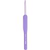 Tulip Etimo Murasaki Uncinetto - Uncinetto Ergonomico in Alluminio con Impugnatura Softgrip, Leggero e Punta Liscia per Tutti i Tipi di Filato, Manico Viola, 4.50mm - 1 Pezzo
