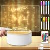 GOMETY Luce notturna a LED in acrilico, lampada a LED creativa fai da te con telecomando e penna cancellabile, luce notturna personalizzata per bambini, lampada da comodino per la festa dei bambini, regalo