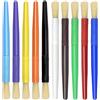 Cleminsta 10 Pezzi Pennelli da Pittura Setola Maiale per Bambini Testa Rotonda Pennelli Artista Pennello Bambini Set Pennelli Dipingere Artista Pennello Set di Acquerello e Pittura ad Olio per Principianti