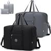 SPAHER 2X Borsone 55x40x23 Lufthansa Wizzair Eurowings Bagaglio a Mano Borsa da Viaggio Cabina Palestra Pieghevole 50L Borsa a Mano Travel Duffle Bag