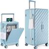 Sea choice Valigie Rigide Set 2 Pezzi 56+81cm 100% Policarbonato Leggera Set Trolley da Viaggio Ultrar Durevole Valigia con Chiusura TSA e 4 Ruote, 20/30
