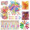 MLPKOI 1030Pcs Elastici Capelli Bambina, Elastici Colorati per Capelli senza Cuciture per Bambine Ragazze Neonati, Accessori per Capelli per Ragazze, Piccoli Senza Cuciture, Fascia per Uomini e Donne