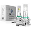 LUXLIGHT Lampadina LED HIR2-9012 30000LM 100% ADATTABILE 2a Generazione 6500K 12V Bianco 2PZ Kit Lampada Sostituzione PLUG AND PLAY Alogena, Fari Abbaglianti e Anabbaglianti per Auto