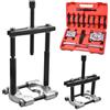 Zoomtools 14 Pezzi Set di attrezzi per estrattori di cuscinetti, separatore di cuscinetti con capacità di 5 tonnellate, kit di attrezzi per rimozione cuscinetto ruota pignone con ganasce da 2 e 3